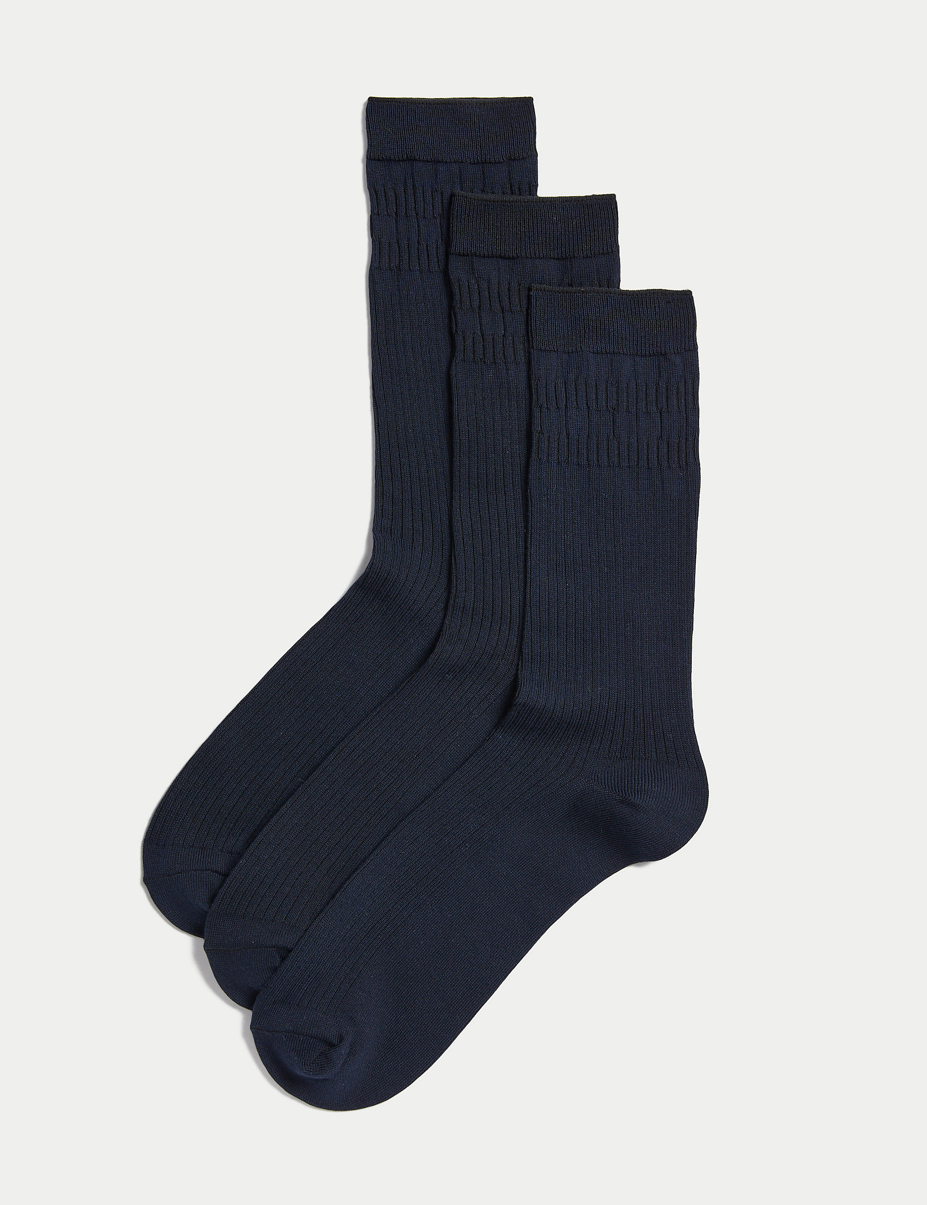 3 пары носков Gentle Grip Cool & Fresh Marks & Spencer, темно-синий