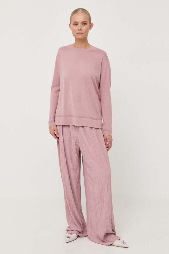 

Шелковый свитер Max Mara Leisure, розовый