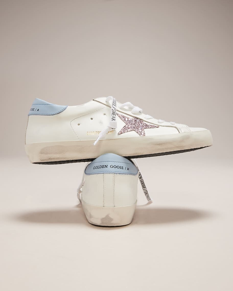 

Кожаные низкие кеды с блестками Superstar Golden Goose