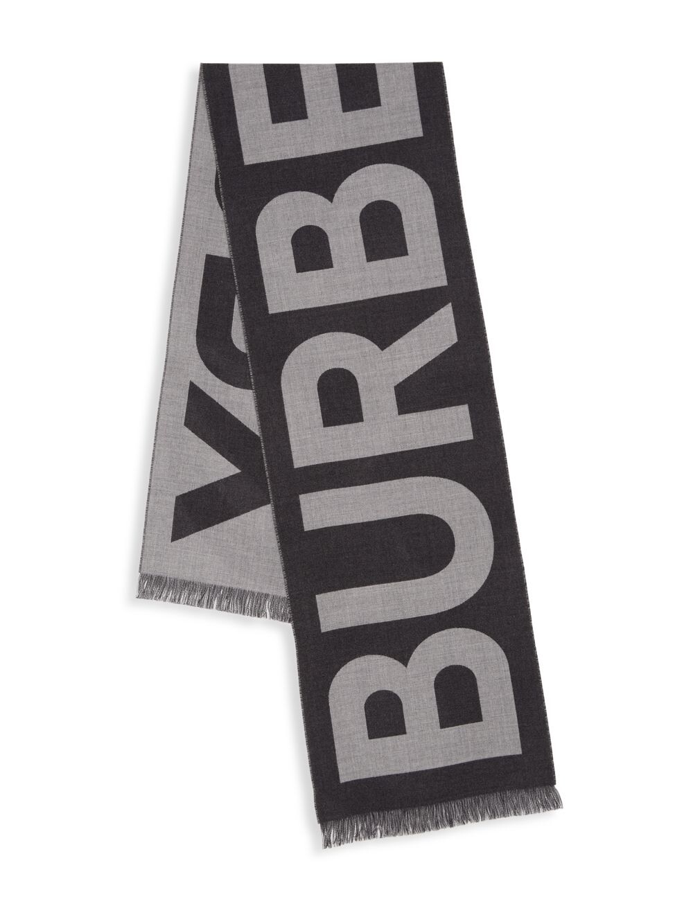 

Шерстяной жаккардовый футбольный шарф с логотипом Burberry