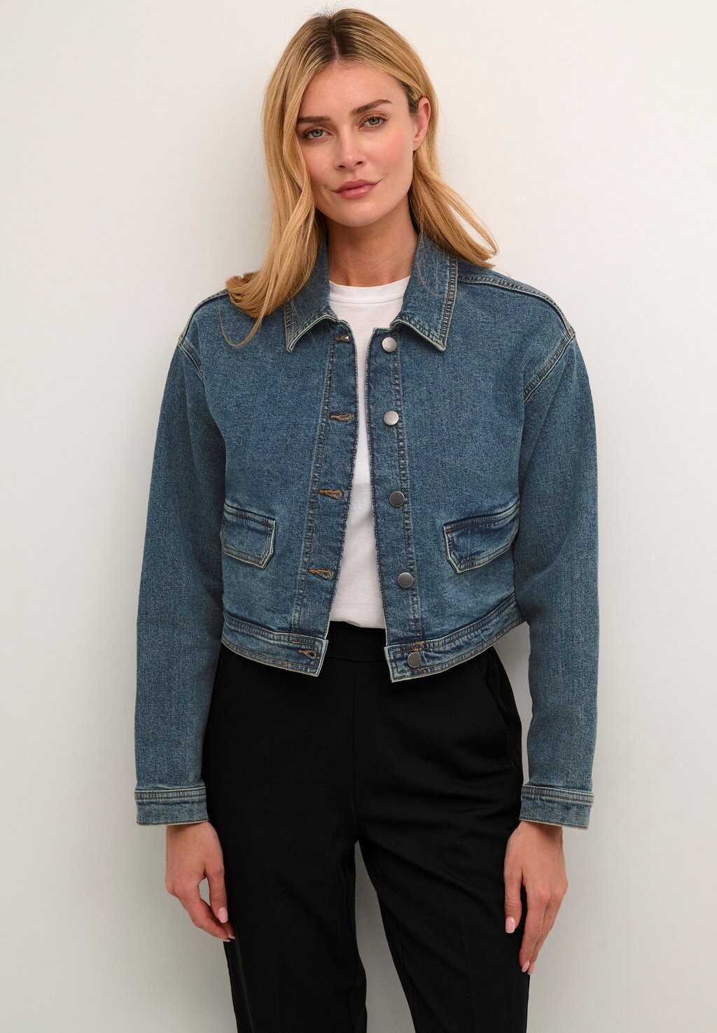 

Джинсовая куртка Kaffe KADANA, цвет blue denim