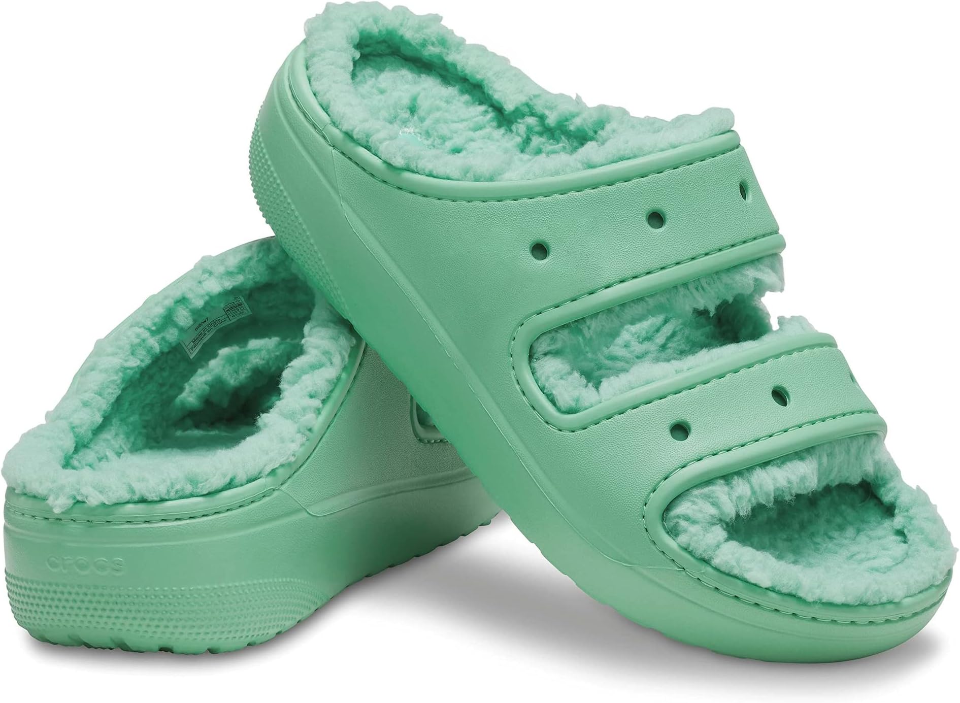 

Сандалии на плоской подошве Classic Cozzzy Sandal Crocs, цвет Jade Stone