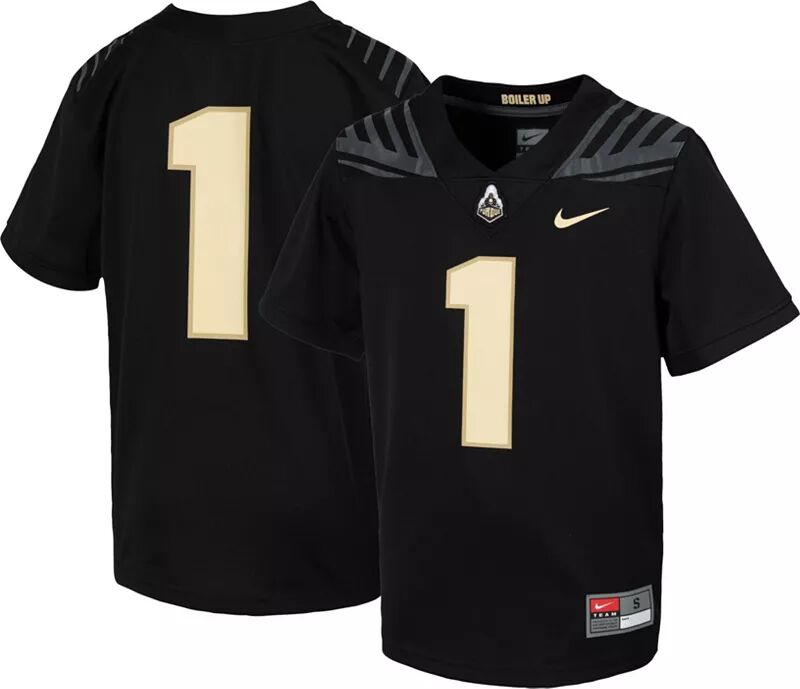 

Черная футбольная майка Nike Youth Purdue Boilermakers #1