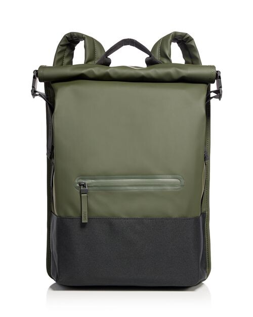 

Рюкзак Trail из искусственной кожи с откидным верхом Rains, цвет Green