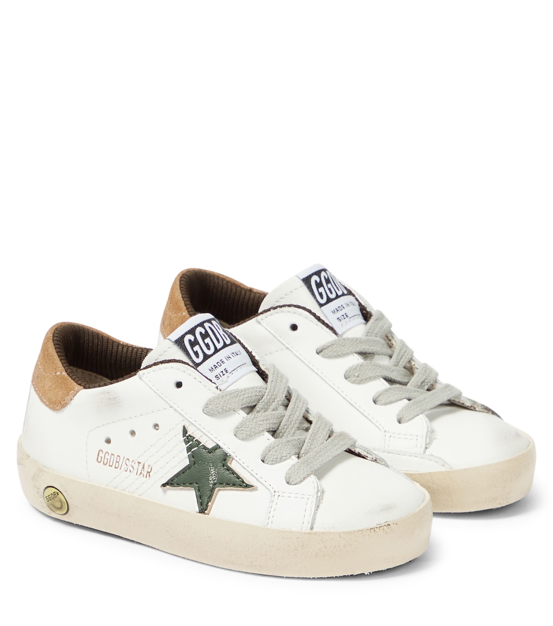 

Кожаные кроссовки superstar Golden Goose Kids, белый