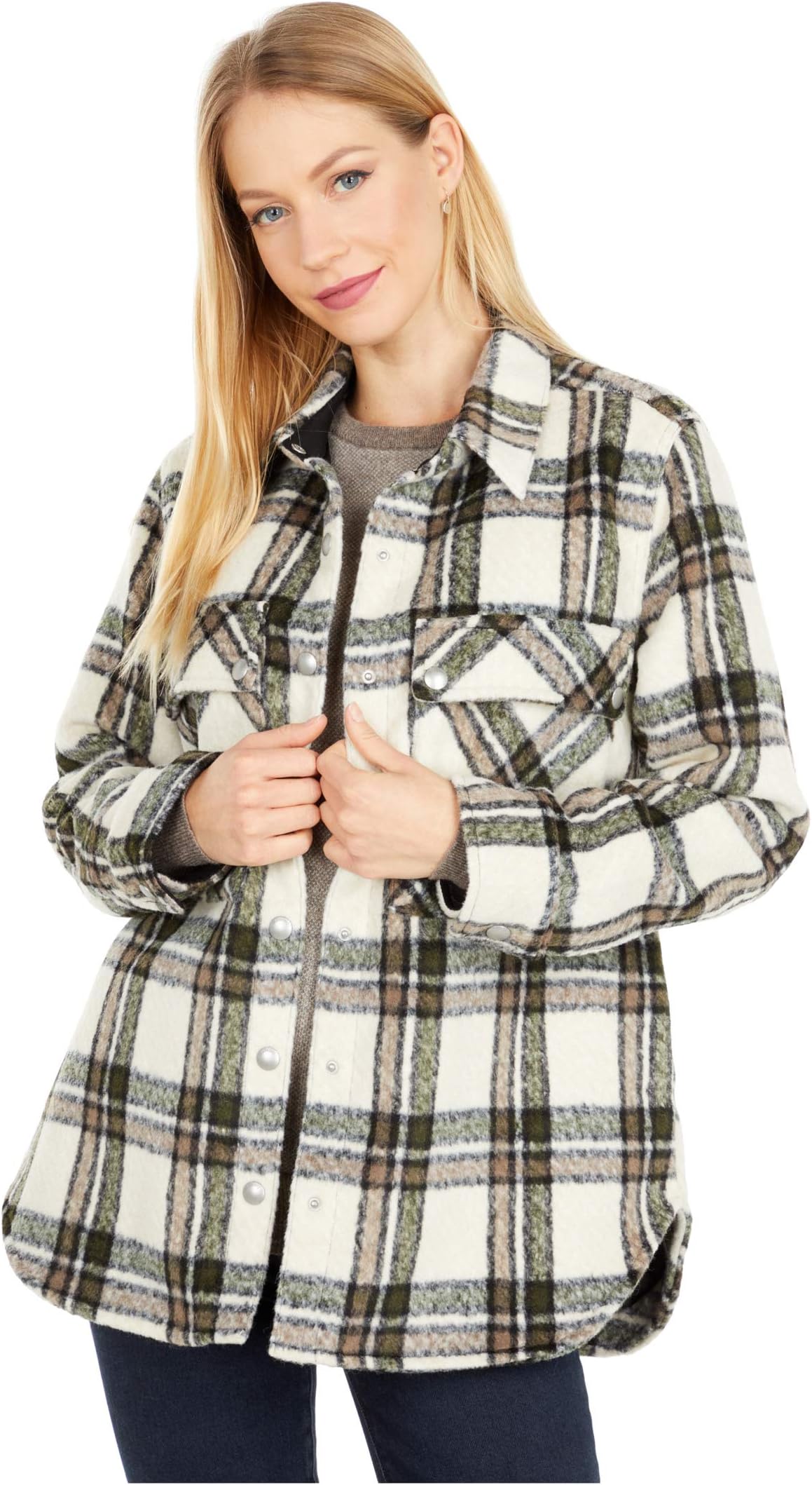 Куртка Oversized Flannel Shirt Jacket Blank NYC, цвет Outsider