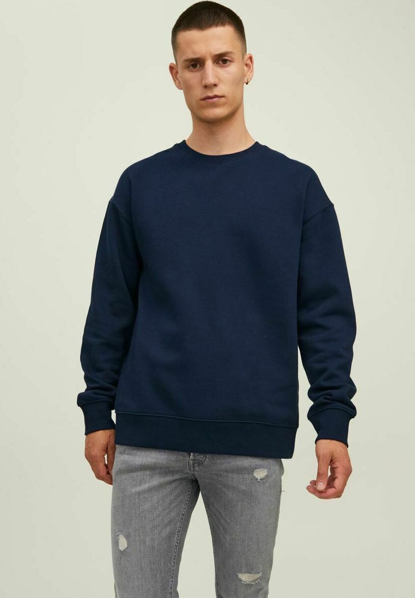 

Толстовка ESTAR BASIC CREW NECK Jack & Jones, темно-синий пиджак