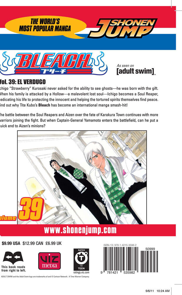 

Манга BLEACH Manga Volume 39