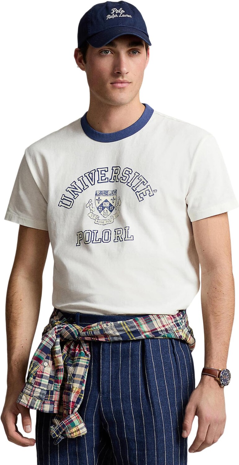 

Футболка Polo Ralph Lauren Classic Fit Jersey Graphic T-Shirt, белый