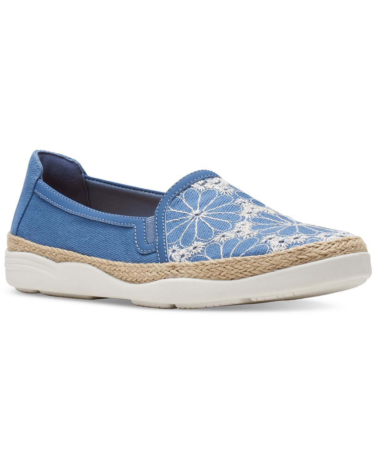 

Женские туфли на плоской подошве Elaina Harbour с джутовой отделкой и вышивкой Clarks