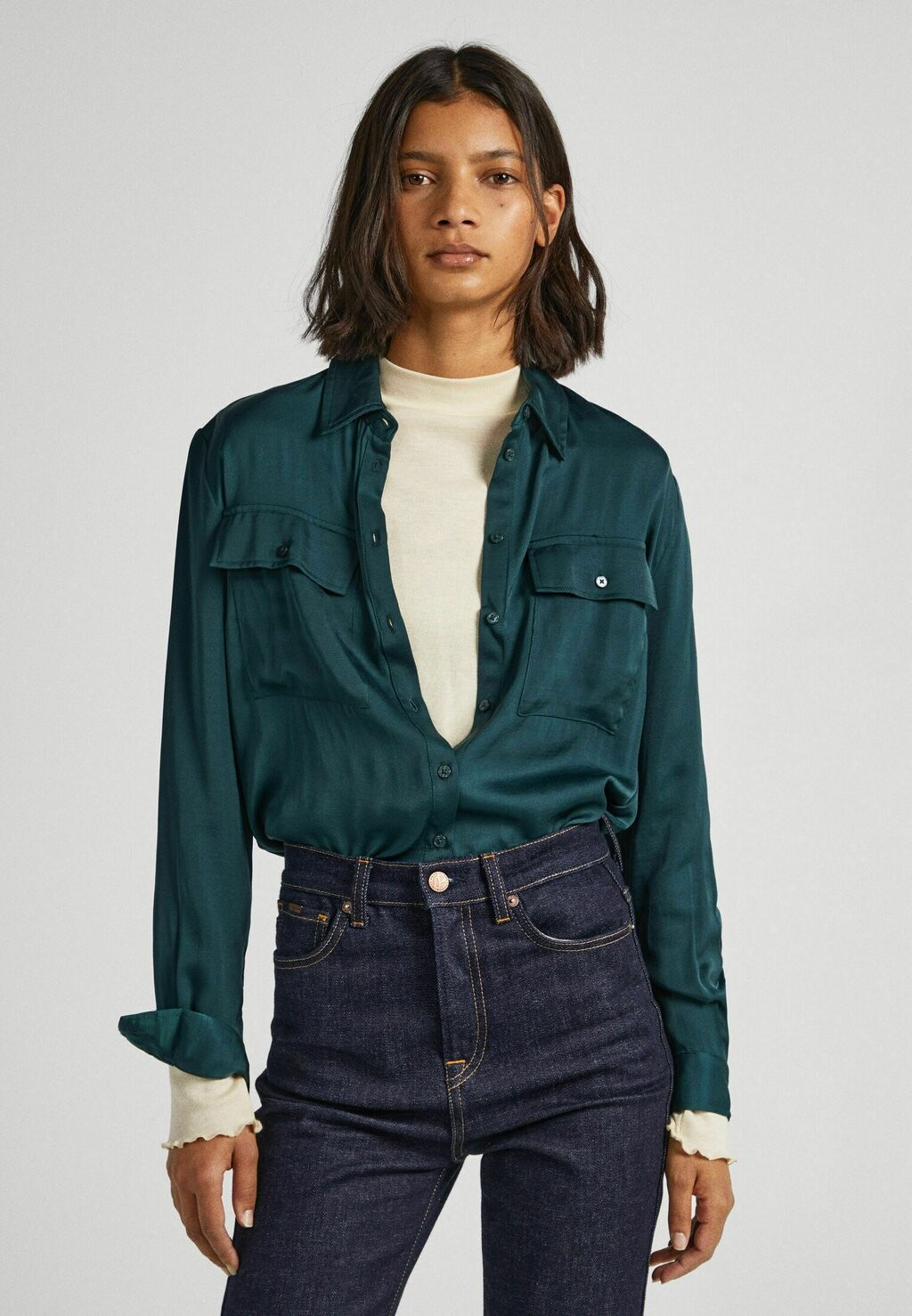 

Рубашка Pepe Jeans, зеленый
