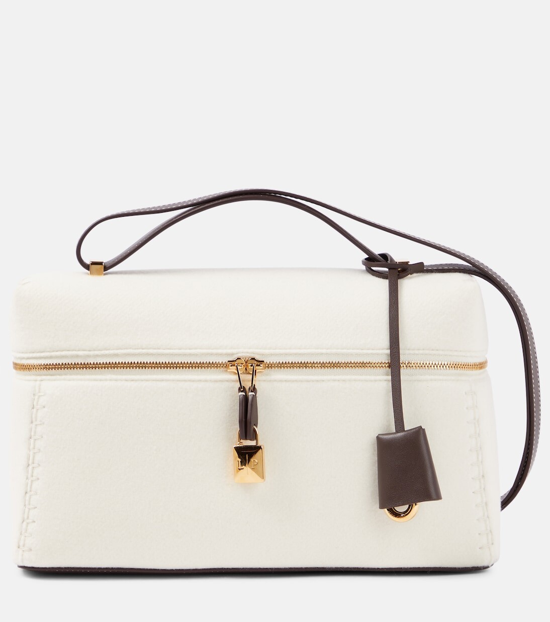 

Сумка на плечо extra bag с кожаной отделкой Loro Piana, белый