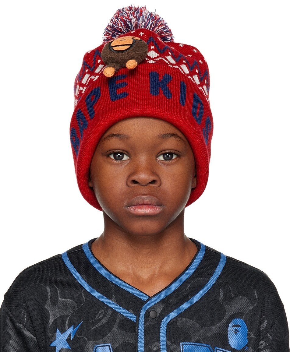 

Детская красная шапочка Baby Milo Red BAPE