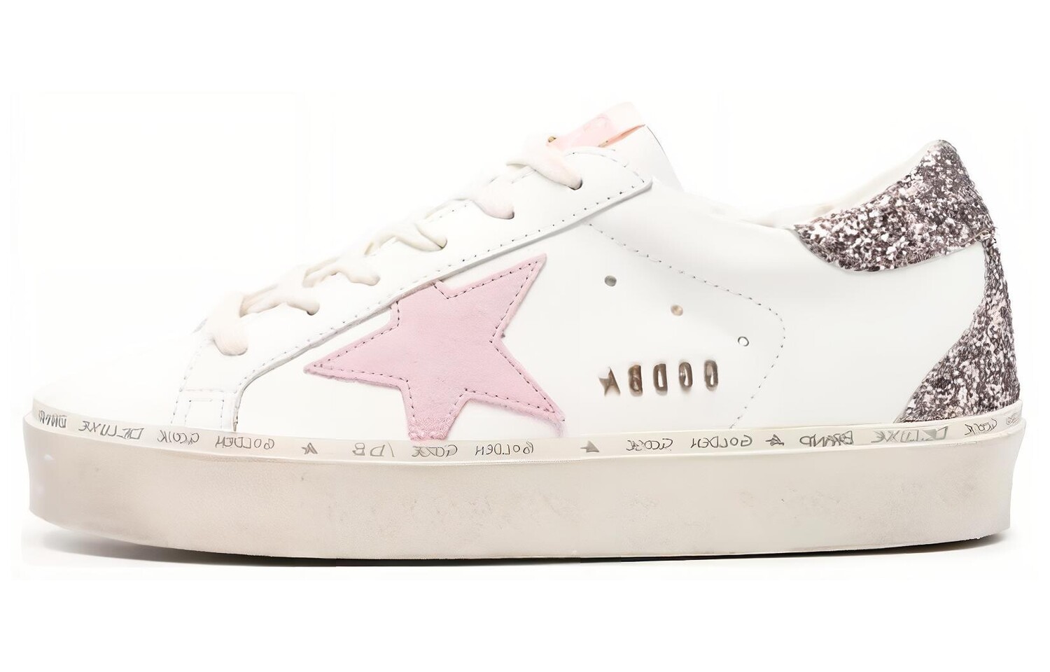 

Кроссовки женские Golden Goose Hi Star, белый / розовый