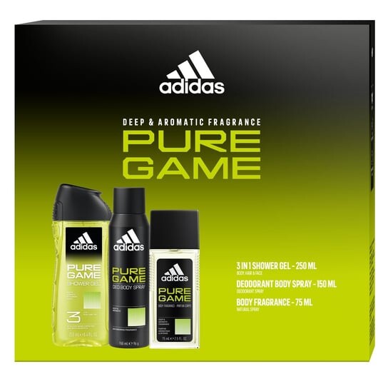 

Подарочный набор косметики, 3 шт. Adidas Pure Game