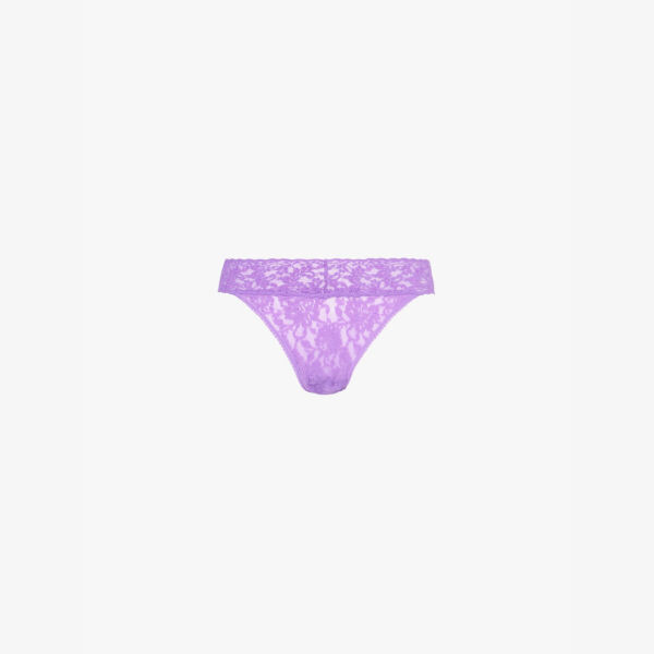 

Оригинальные стринги из эластичного кружева Hanky Panky, фиолетовый