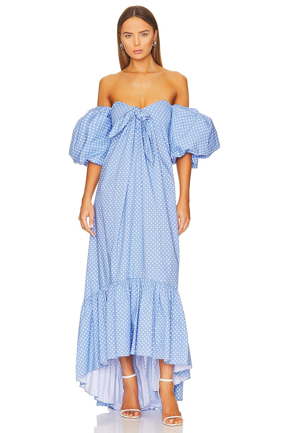 

Платье CAROLINE CONSTAS Gabrielle, цвет Blue & White Mini Polka Dot
