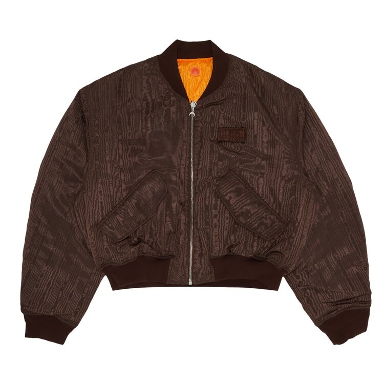 

Куртка Marine Serre Regenerated Reversible Moire Bomber 'Yellow', желтый
