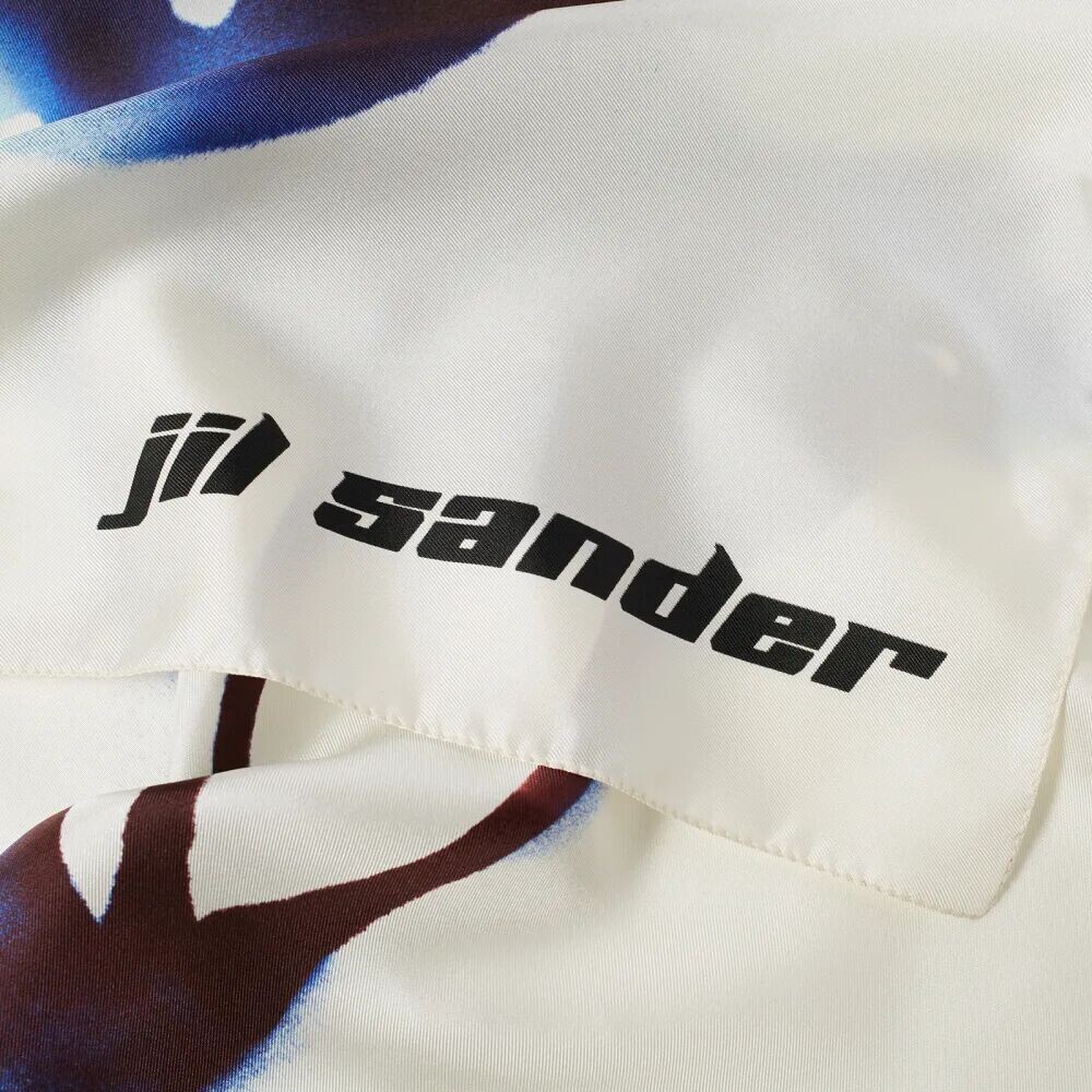 

Jil Sander Платок с принтом вишневого логотипа, белый