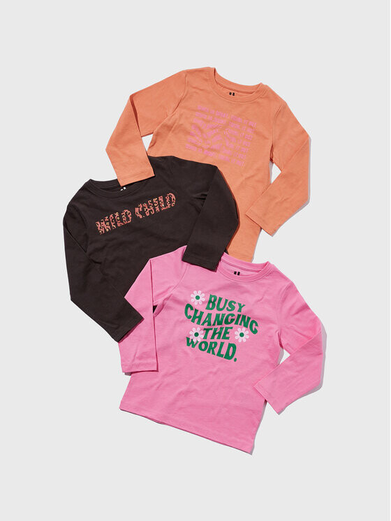 

Комплект из 3 блузок стандартного кроя Cotton On Kids, мультиколор
