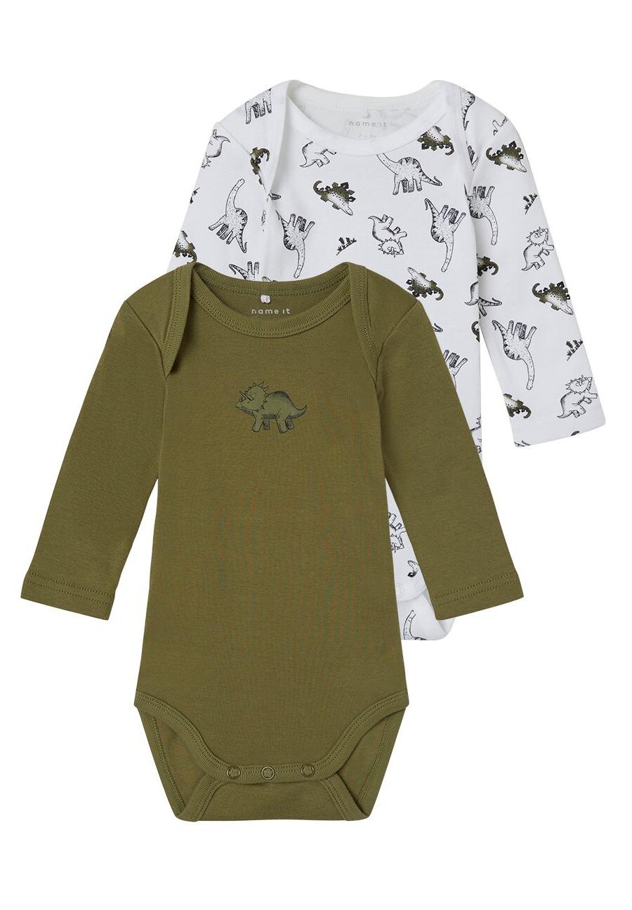

Боди NBMBODY DINO 2 PACK Name it, цвет bright white