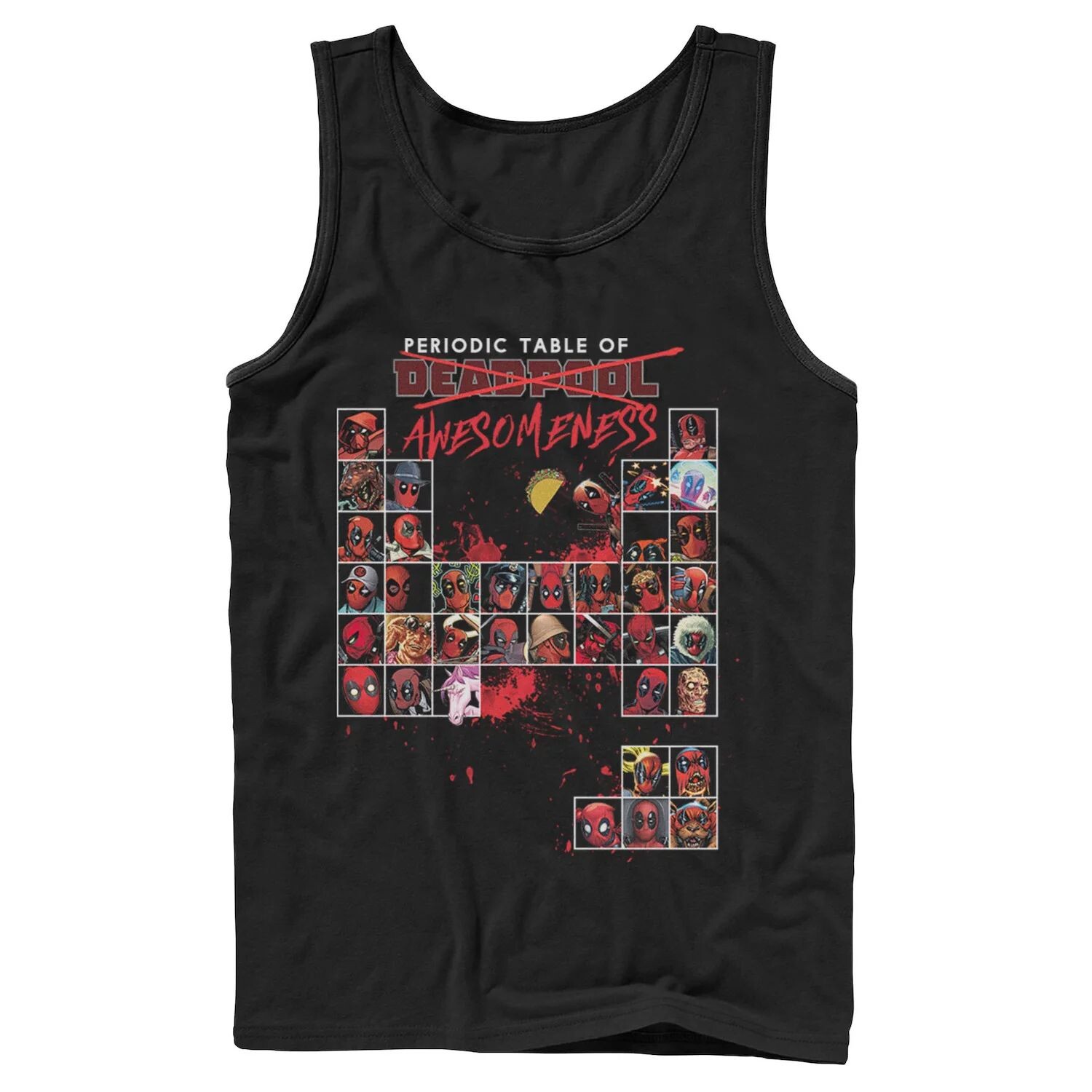 

Мужская майка Marvel Deadpool Periodic Table Of Awesomeness