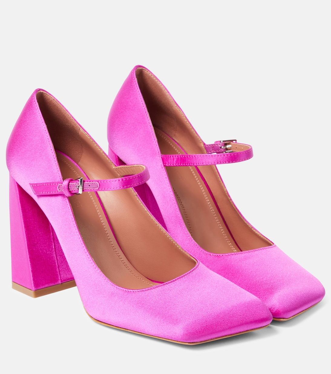 Атласные туфли charlotte 95 mary jane Amina Muaddi, розовый charlotte bronte jane eyre
