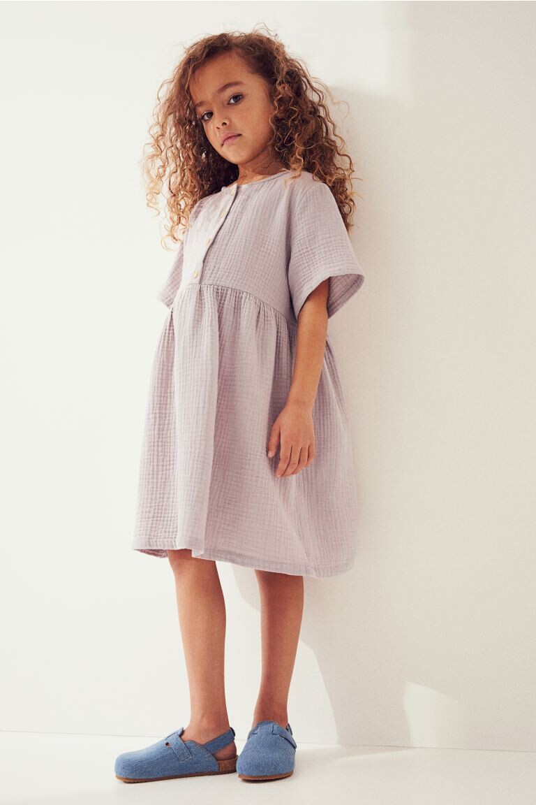 

Платье с короткими рукавами H&M, фиолетовый