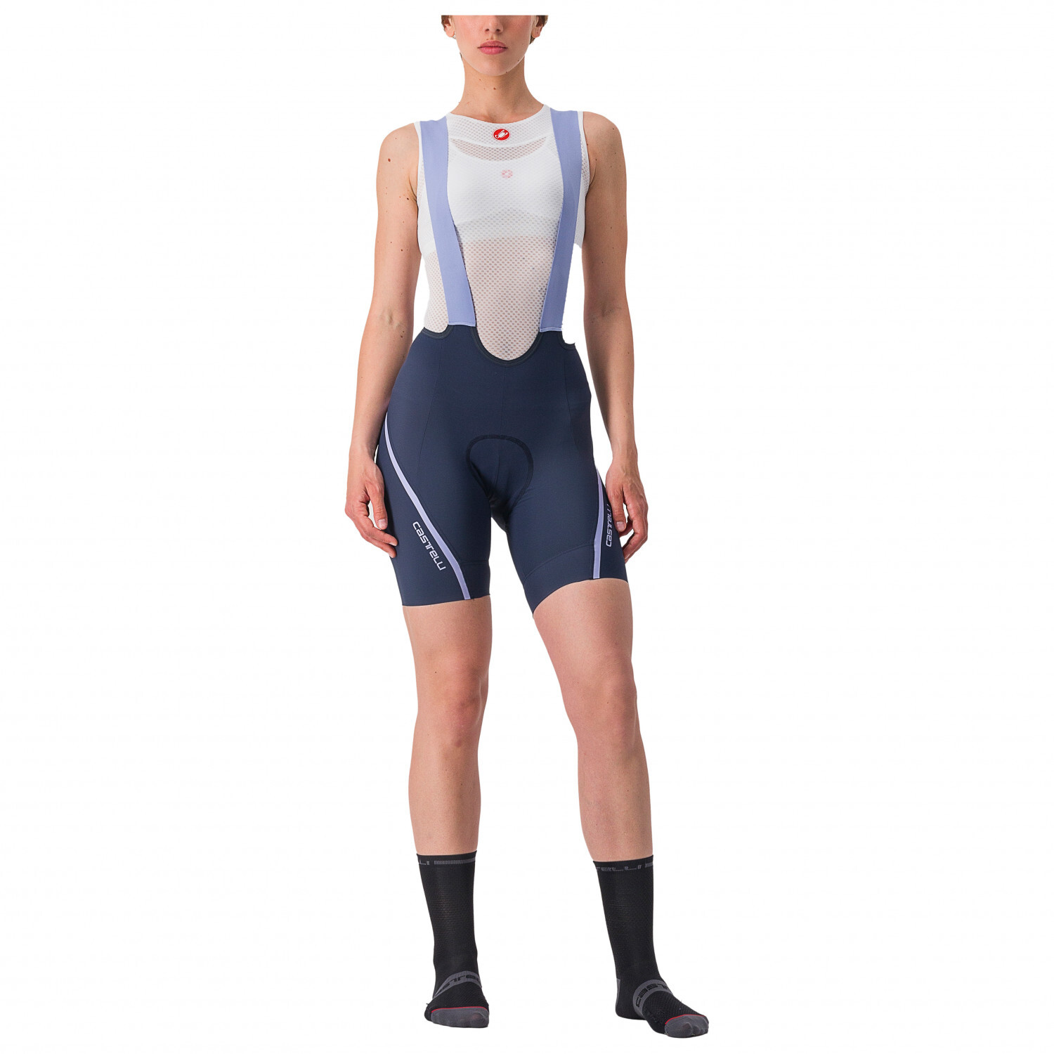 

Велосипедные шорты Castelli Women's Velocissima 3 Bibshort, цвет Belgian Blue/Violet Mist