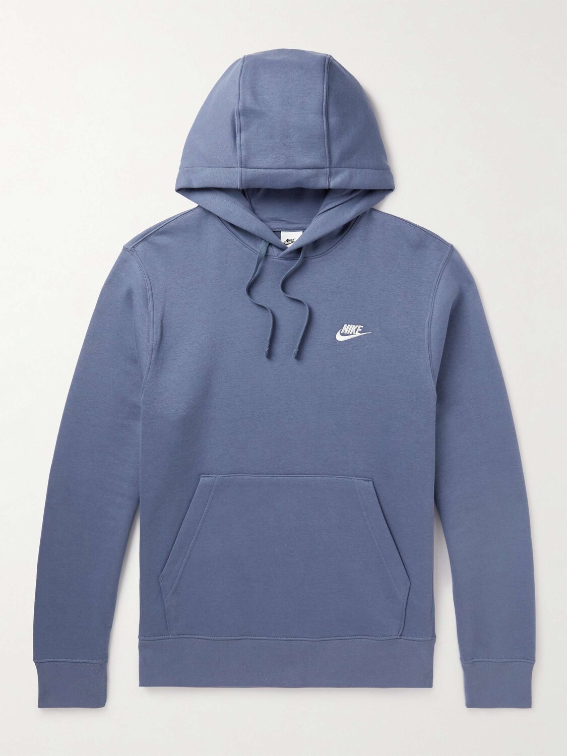 

Худи из смесового хлопкового джерси с вышитым логотипом NSW NIKE, синий