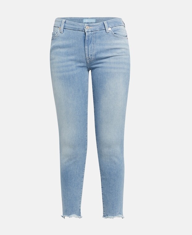 

Джинсы скинни 7 for all Mankind, светло-синий
