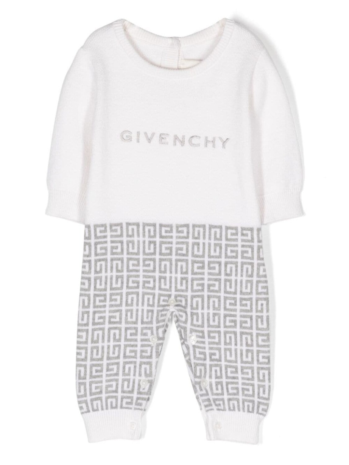 

Givenchy Kids ромпер с логотипом, белый
