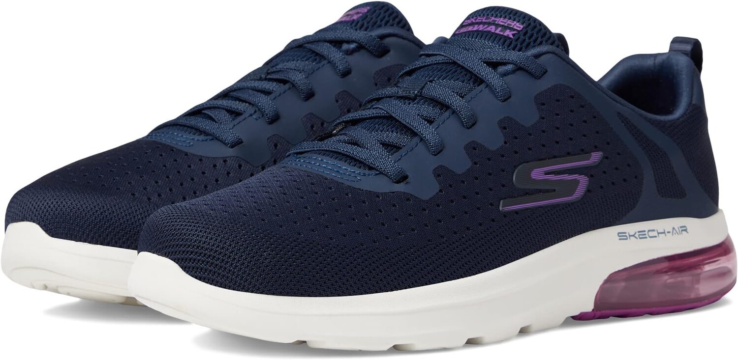 

Кроссовки Go Walk Air 2.0 Mesh Bungee SKECHERS Performance, цвет Navy/Purple, Синий