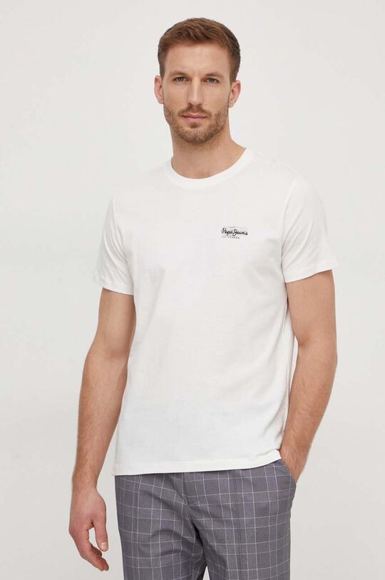 

Хлопковая футболка CHASE Pepe Jeans, бежевый