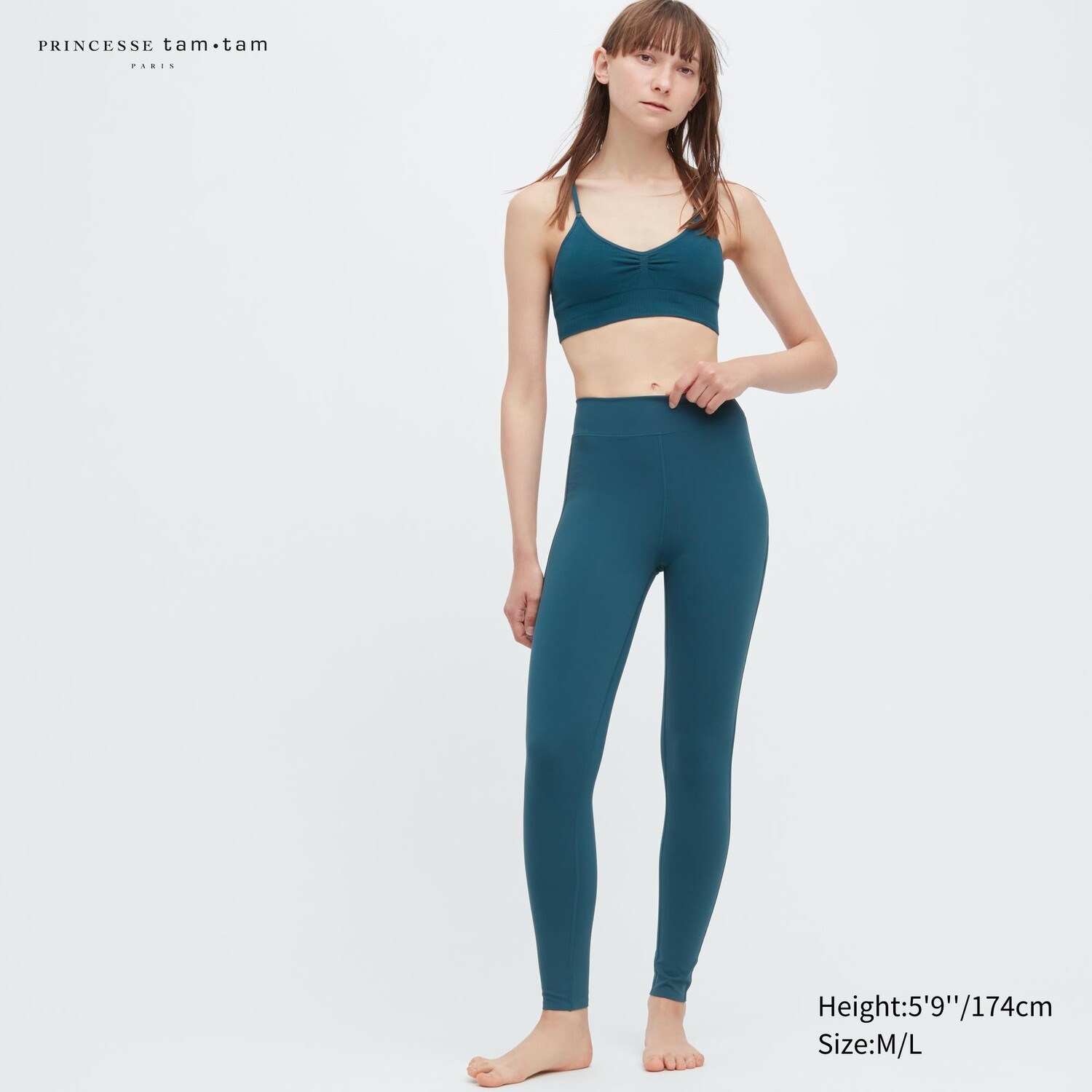 

Мягкие леггинсы Princesse tam tam AIRism Uniqlo, синий
