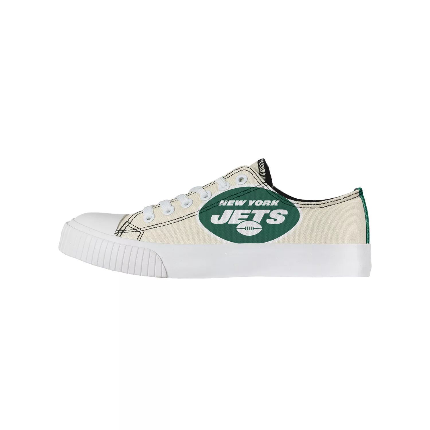 Женские низкие парусиновые туфли FOCO кремового цвета New York Jets