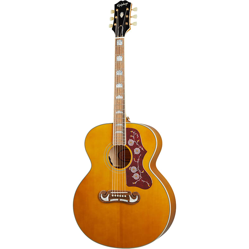 Акустическая гитара Epiphone J-200 Acoustic-Electric Guitar in Aged Natural Gloss