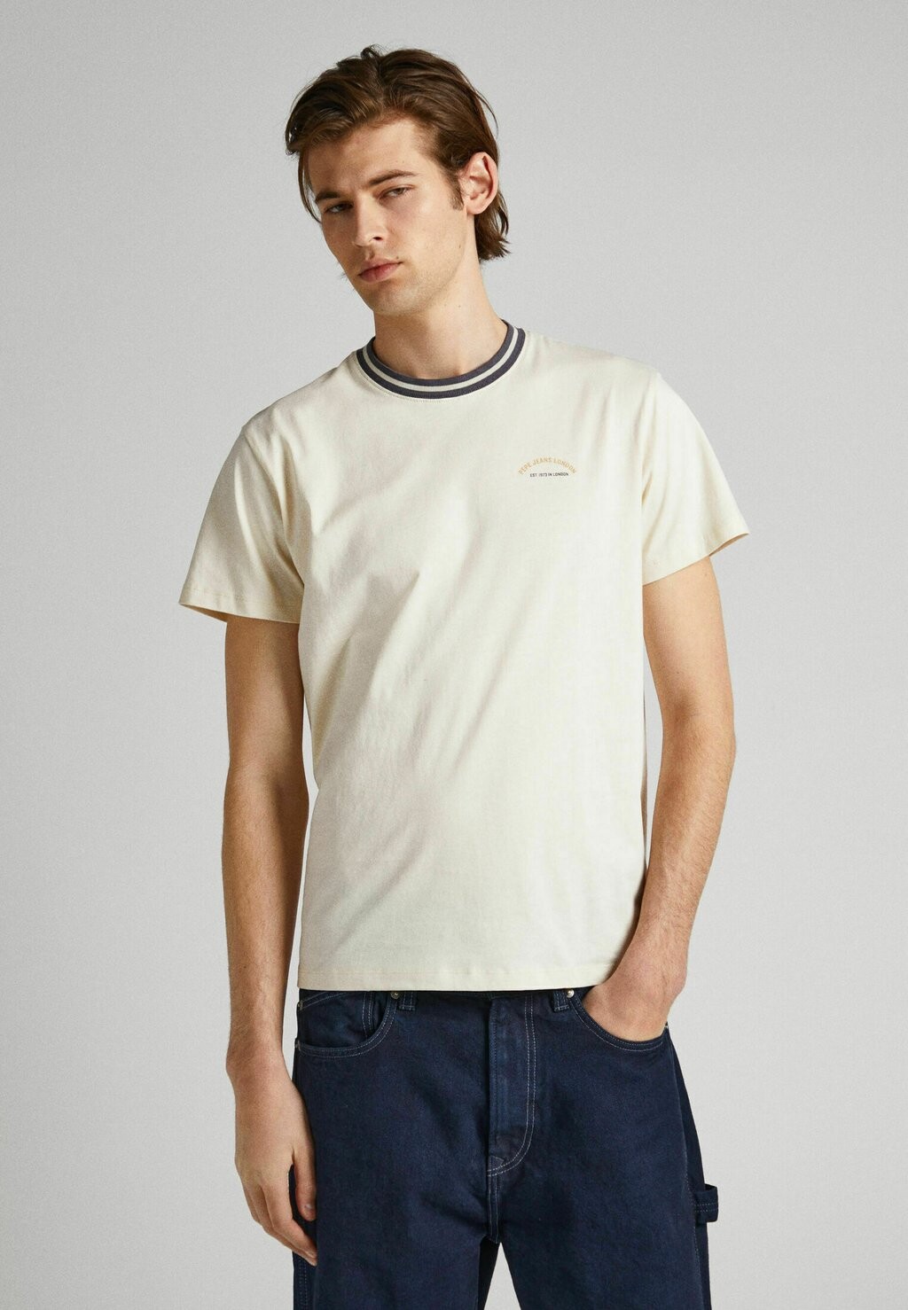 

Базовая футболка Worden Pepe Jeans, цвет ivory white