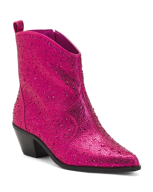 

Ботинки в стиле вестерн со стразами Oviedo Jessica Simpson, цвет Fuschia