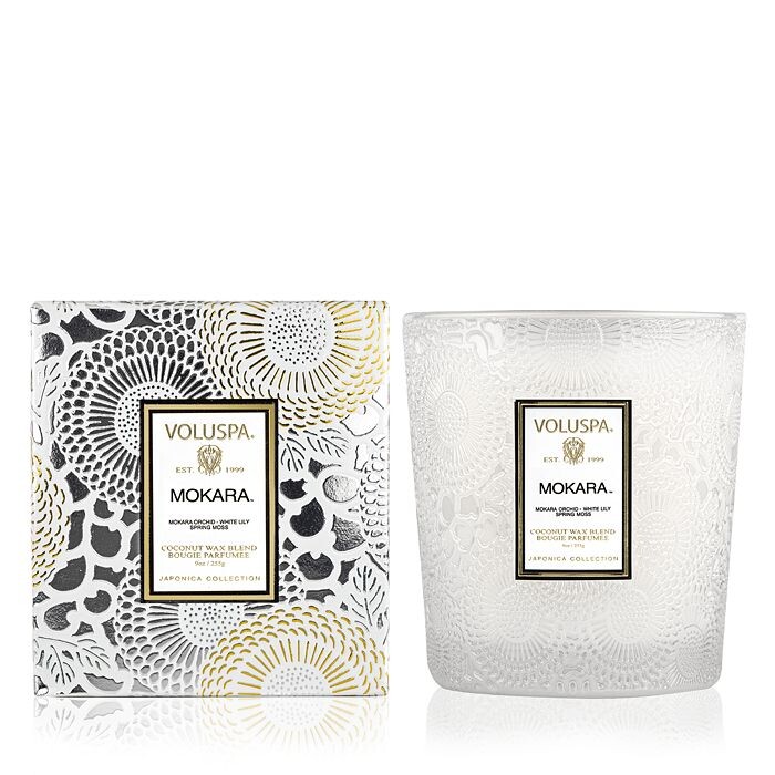 

Классическая свеча Voluspa Mokara, 9 унций, белый