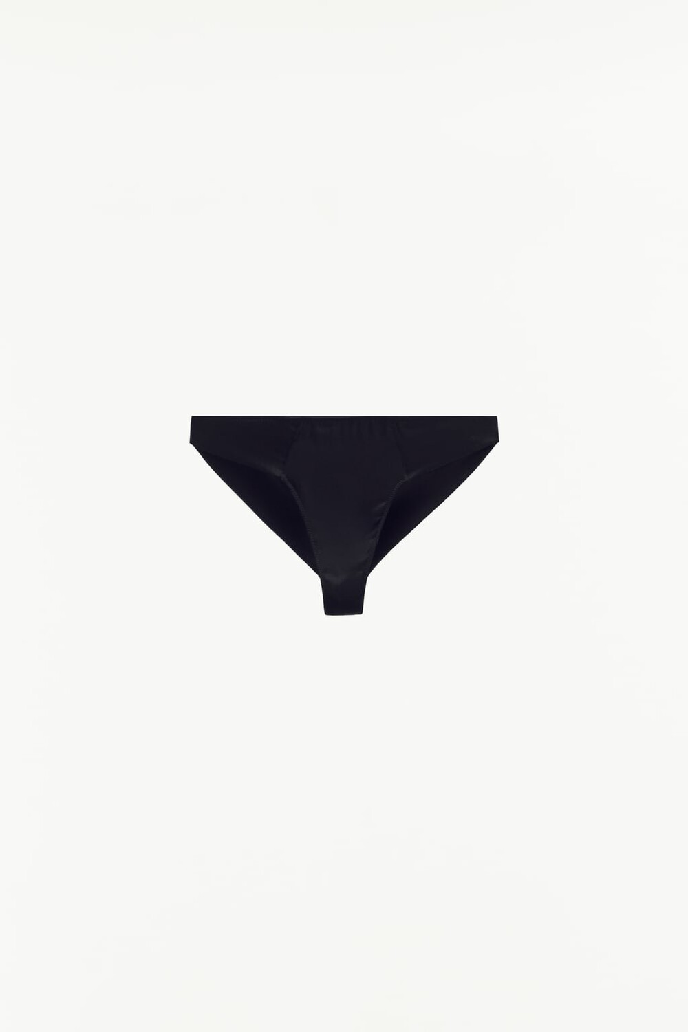 

Минималистичные атласные трусы ZARA, черный