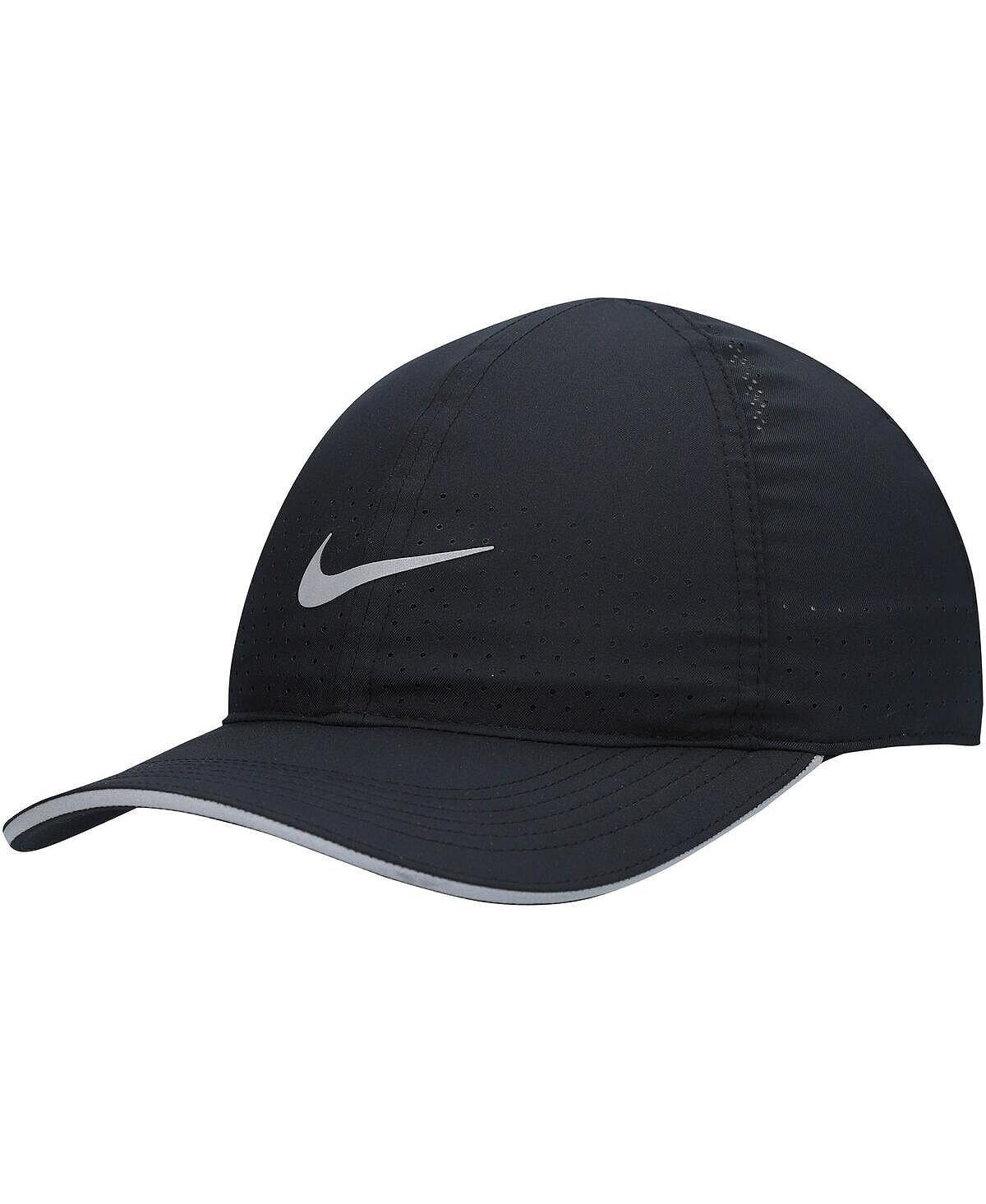 

Мужская черная регулируемая шляпа с перьями Nike