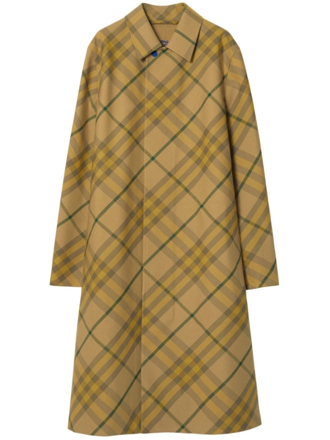 

Burberry шерстяное пальто в клетку Vintage Check, желтый