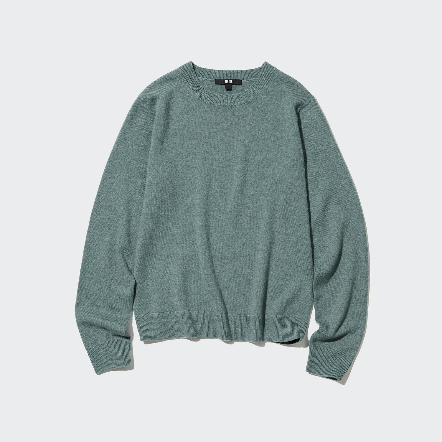 

Свитер Uniqlo женский с круглым вырезом кашемировый, зеленый