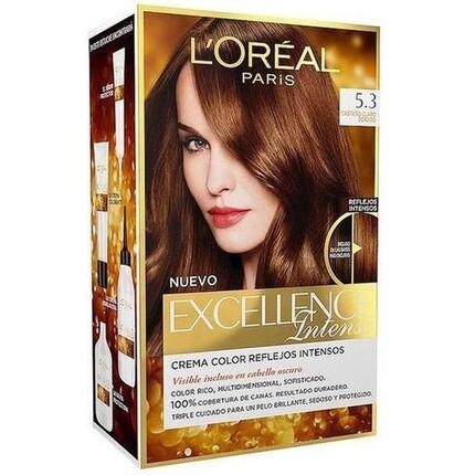 

Краска перманентная Excellence Intense L'Oreal Make Up Светло-золотисто-коричневый 480мл L'Oréal Paris