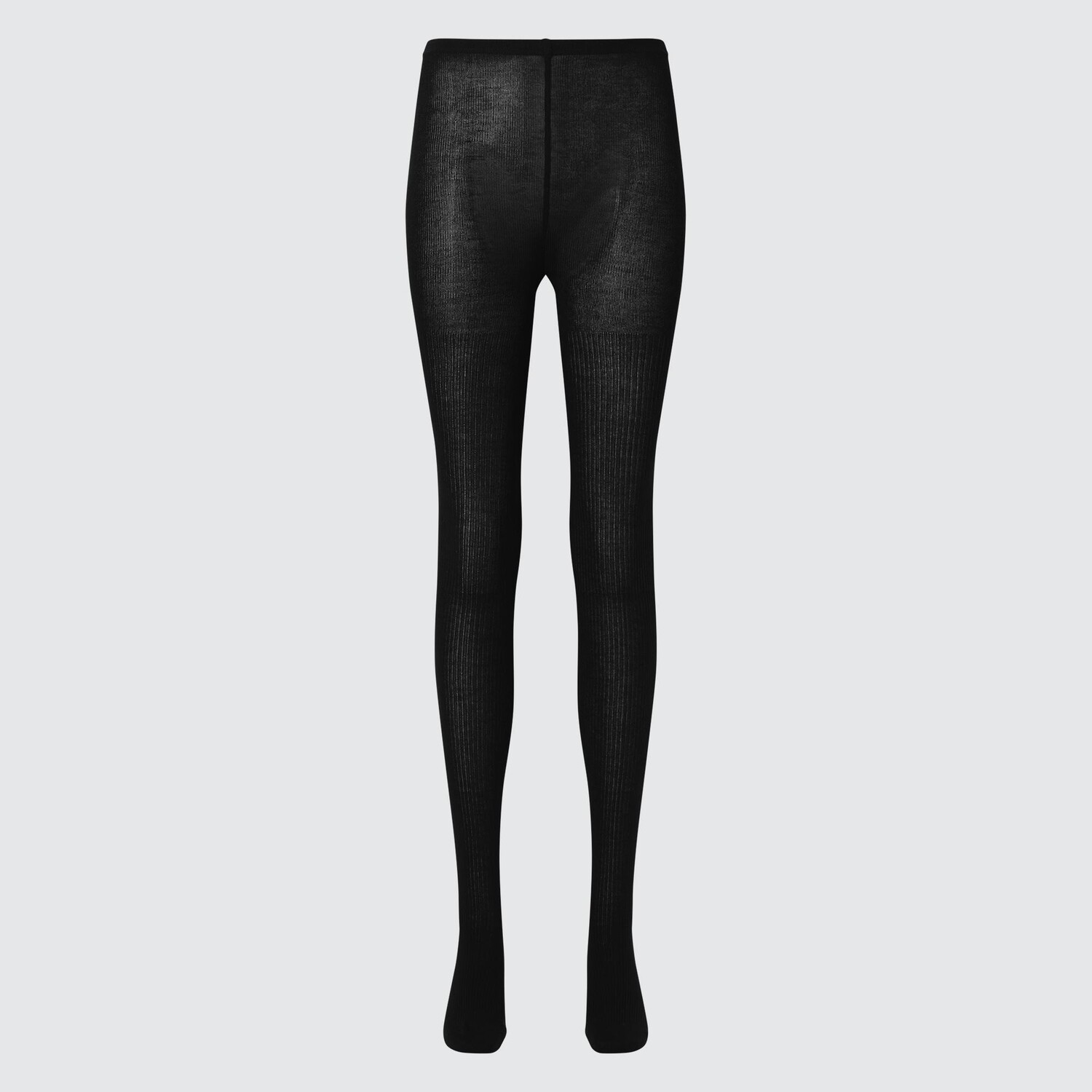 

Трикотажные колготки Heattech (резинка) UNIQLO, черный