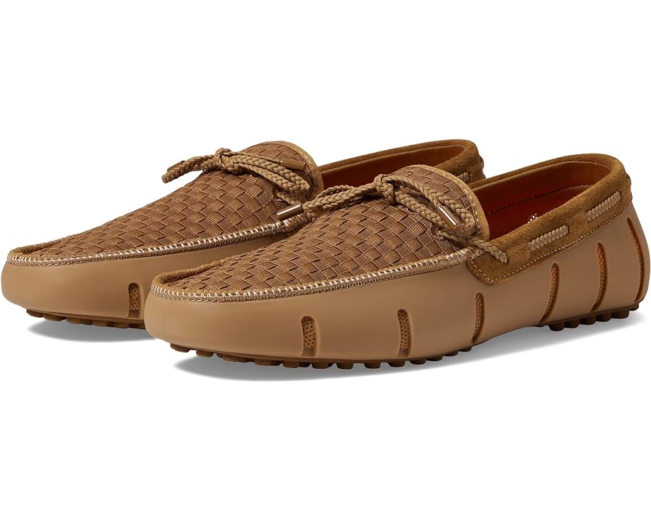 Лоферы SWIMS Lace Loafer Woven Driver, цвет Nut фото