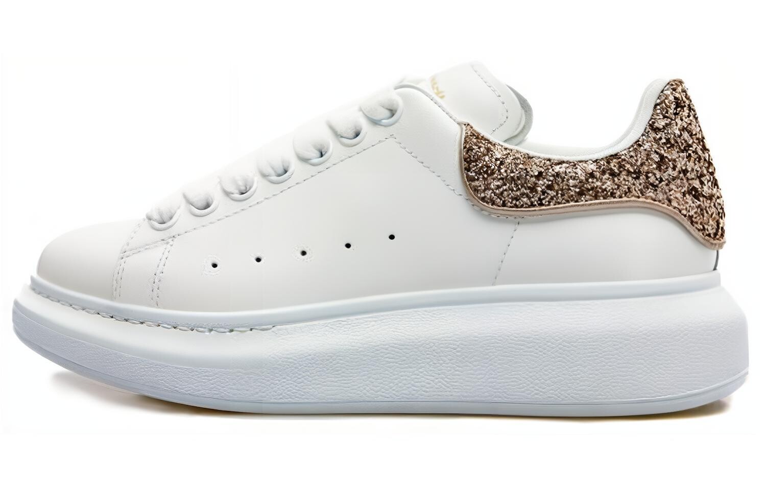 

Кроссовки Alexander McQueen Oversized, белый / золотой