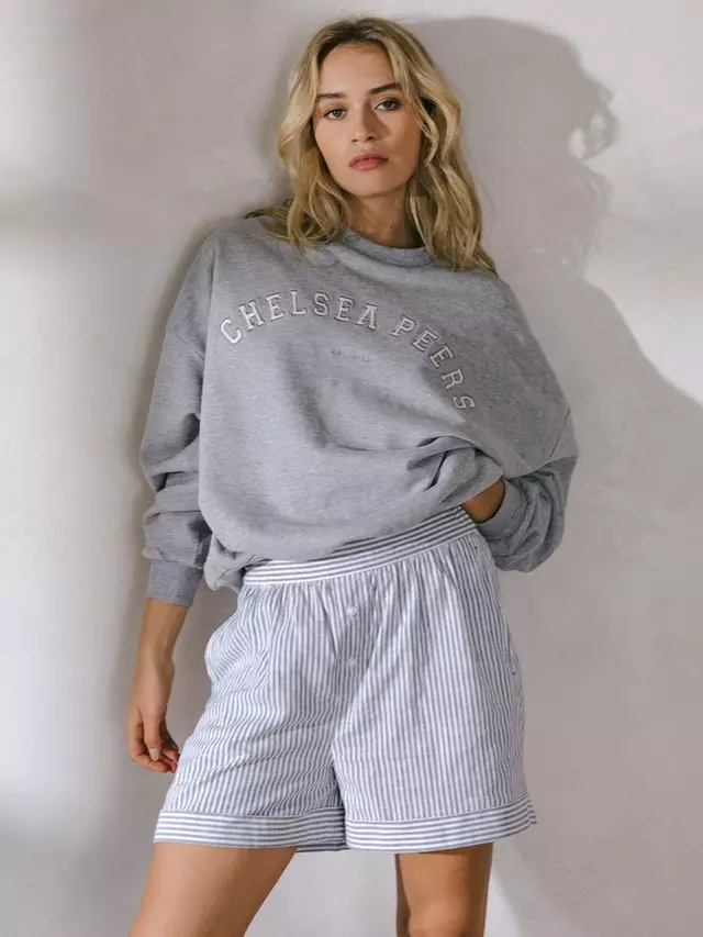 

Толстовка Chelsea Peers Embroidered Logo, серый