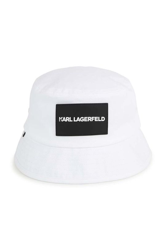 Karl Lagerfeld Детская хлопковая шапка, белый